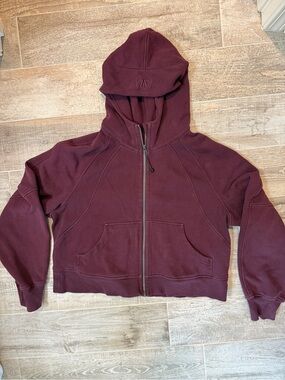 lululemon athletica Scuba Oversized Full Zip-Up Hoodie Maroon